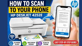 How to Scan - HP DeskJet 4252e | HP Printer Support | Scan To Phone
