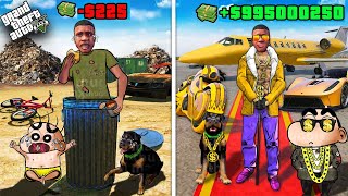 GTA 5 : SHINCHAN and FRANKLIN become TRILLIONAIRE IN 24 HOURS | THUGBOI MAX