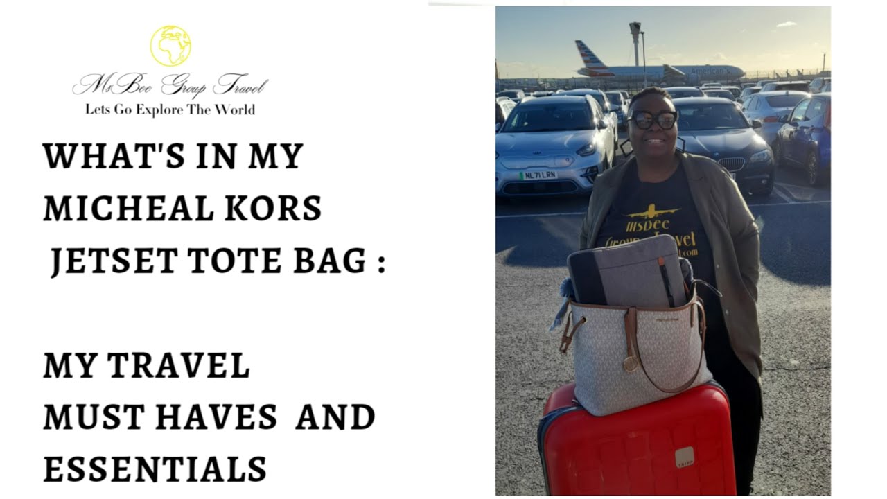 AIRPLANE CARRY- ON BAG: Whats in my Michael Kors bag. #travelessentials # michaelkors #travelpacking 