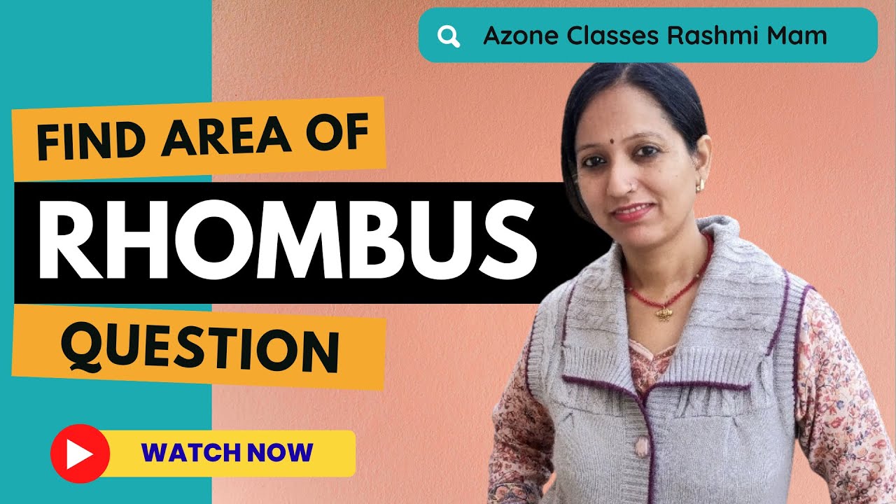 Area of Rhombus Question | Olympiad Level | Quick Maths