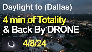 From Daylight to Totality and Back by drone- 360 degree view. Dallas 4/8/24 and some weird lines! by The West is Big! Explore It 1,243 views 1 month ago 6 minutes, 52 seconds