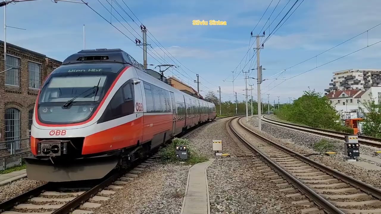 Wien Erzherzog-Karl-Straße: R 81 train (Marchegg - Wien Hbf). EMU nr. 4024 060-7