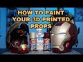 Tips  tricks for painting 3d printed cosplay  making a motorized iron man mk42 helmet part 4