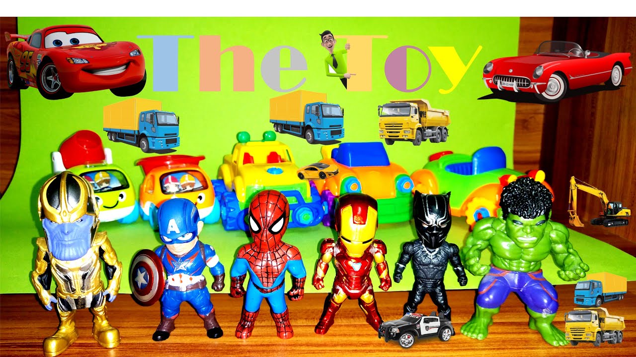 Cars Toys Surprise Lightning McQueen, Mack Truck and Toy Vehicles Play