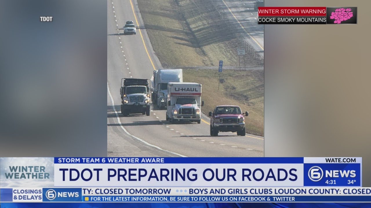 TDOT preparing roads for snow ahead of winter weather - YouTube