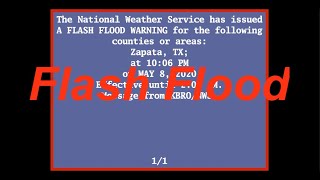 EAS Reenactment Mock: Flash Flooding in Bustamante, TX