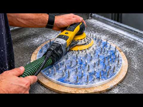 Turning 500+ Nails into a Functional Resin Clock