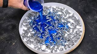 What Happens When You Turn Hundreds of Nails in Epoxy Resin?