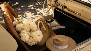 Old Money Summer Escape 🤍 | Vintage Car, Peonies & European Luxury Aesthetic (2 Hours) screenshot 2