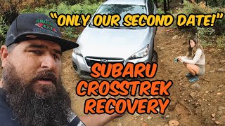 Second Date Disaster! Subaru Crosstrek Stuck in Arizona Mud