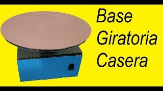 Cómo hacer una base giratoria casera para pasteles 