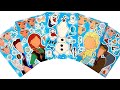 [Paper DIY] ディズニープリンセスMaking Disney Princess Frozen DIY Elsa Queen Anna Olaf Sticker Book #asmr #エルサ