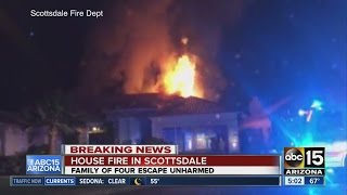 No injuries in Scottsdale house fire