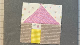 Little house quilt block tutorial
