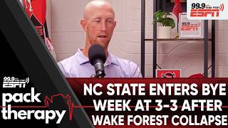 NC State football enters bye week at 3-3 after blowout loss to Wake Forest