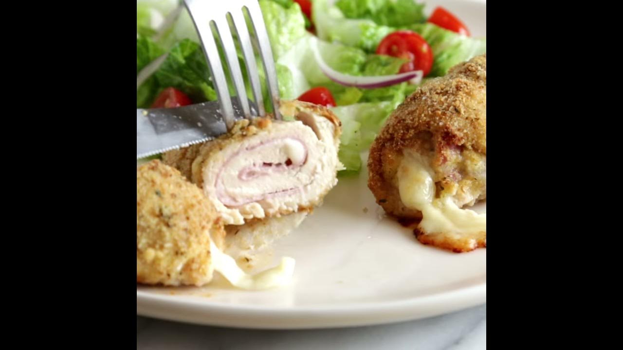 Air Fryer Chicken Cordon Bleu - Healthyish Foods