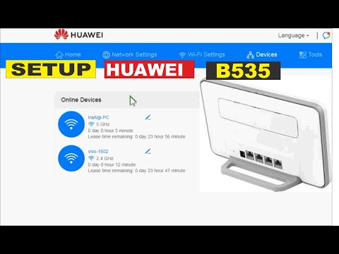 HUAWEI B535 SETUP BY PC