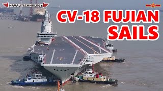 China Fujian aircraft carrier Sails to first sea trial -most advanced aircraft carriers in the world