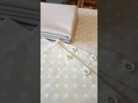 Комплект постельного белья по индивидуальным размерам из сатина в горошек и однотонного компаньона