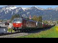 BR 1216 025 + BR 1293 011 mit Güterzug auf der Außerfernbahn