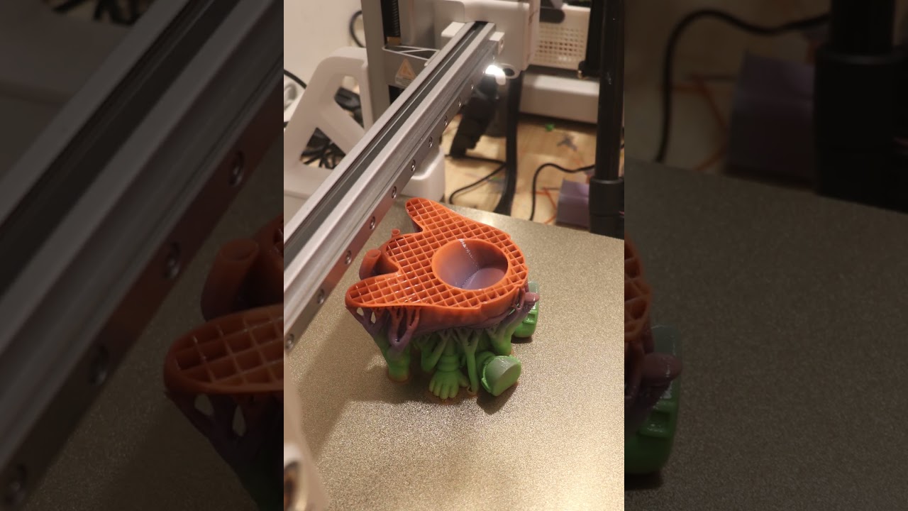 3D Print Timelapse: Sonic Pen Holder ⚡🖊️ | Fun Desk Organizer (Bambu Lab P2S/A1 Combo)