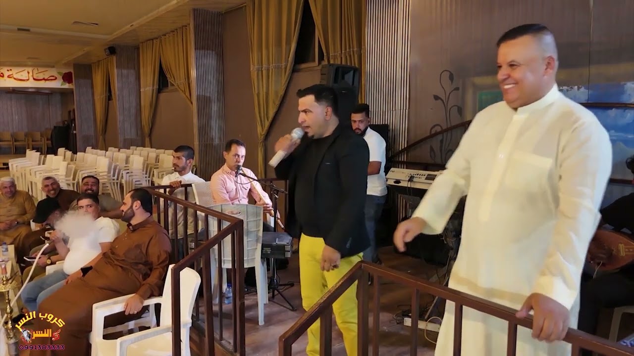 الفنان عبدالله الغريب والفنان محمودهلال حفلة العريس أحمد أبن العم خالد الحبل من أفراح عشيرة العون ج1