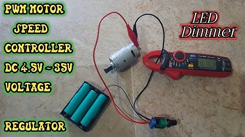 Speed Controller For Motor PWM | Voltage Regulator | DC 4.5v to 35v | LED Dimmer | DIY