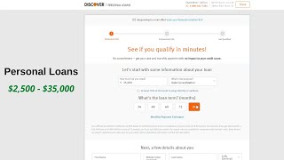 Discover Personal Loan Application ($2,500 - $35,000) screenshot 4