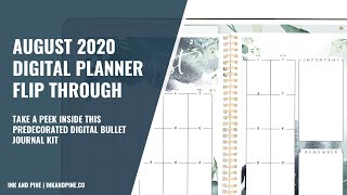 August 2020 Monthly Planner Fix Flip Through