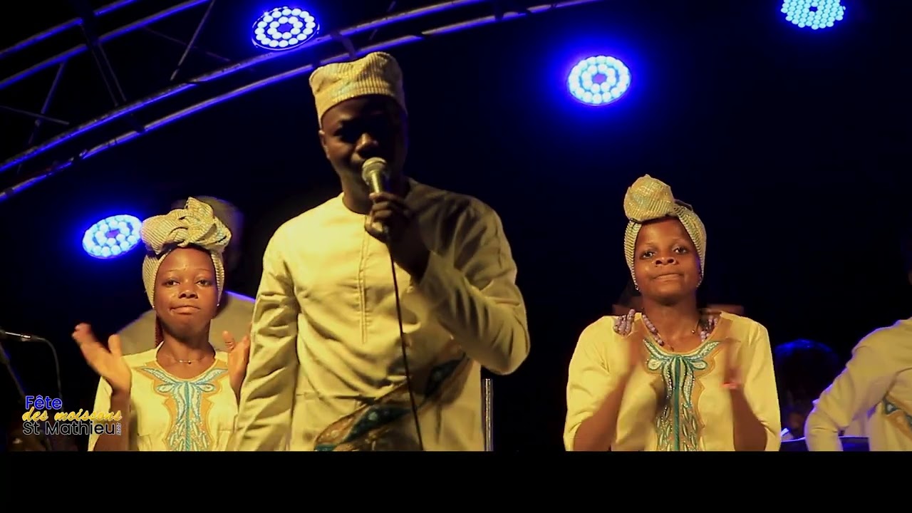 Prestation chorale trompette d'or de Pahou à la fête des moissons de St Mathieu