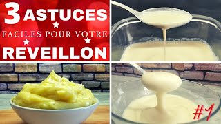 3 INGREDIENTS pour le Réveillon - Mayonnaise - Crème Fraiche -Crème Liquide fait maison