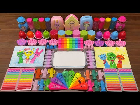 INCREDIBOX SPRUNKY | Mixing random into Glossy Slime I Satisfying YEN Slime Video #750