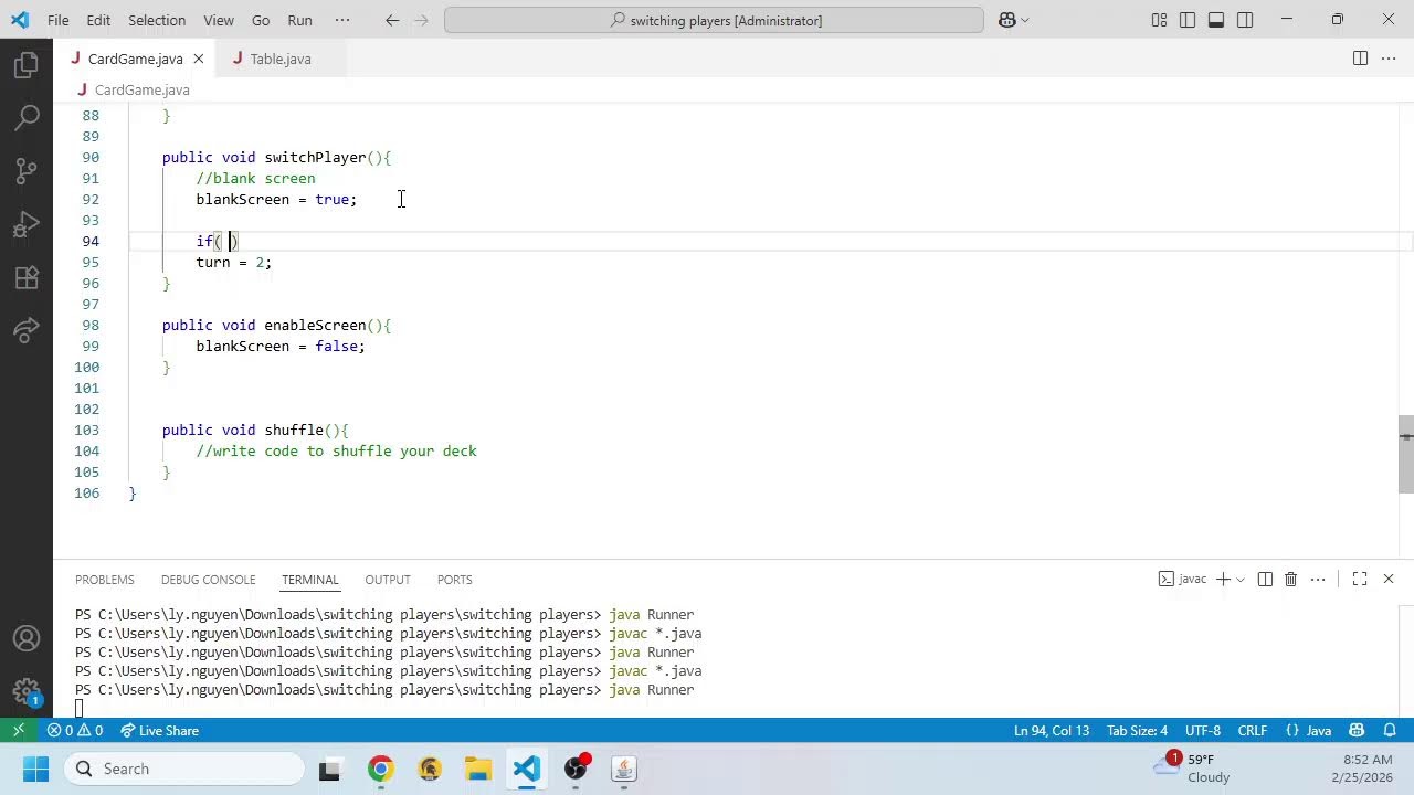 02/25 Live Stream Switching Players p2