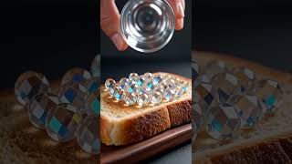 This Crystal Balls on Toast ASMR Hits Different#oddlysatisfying