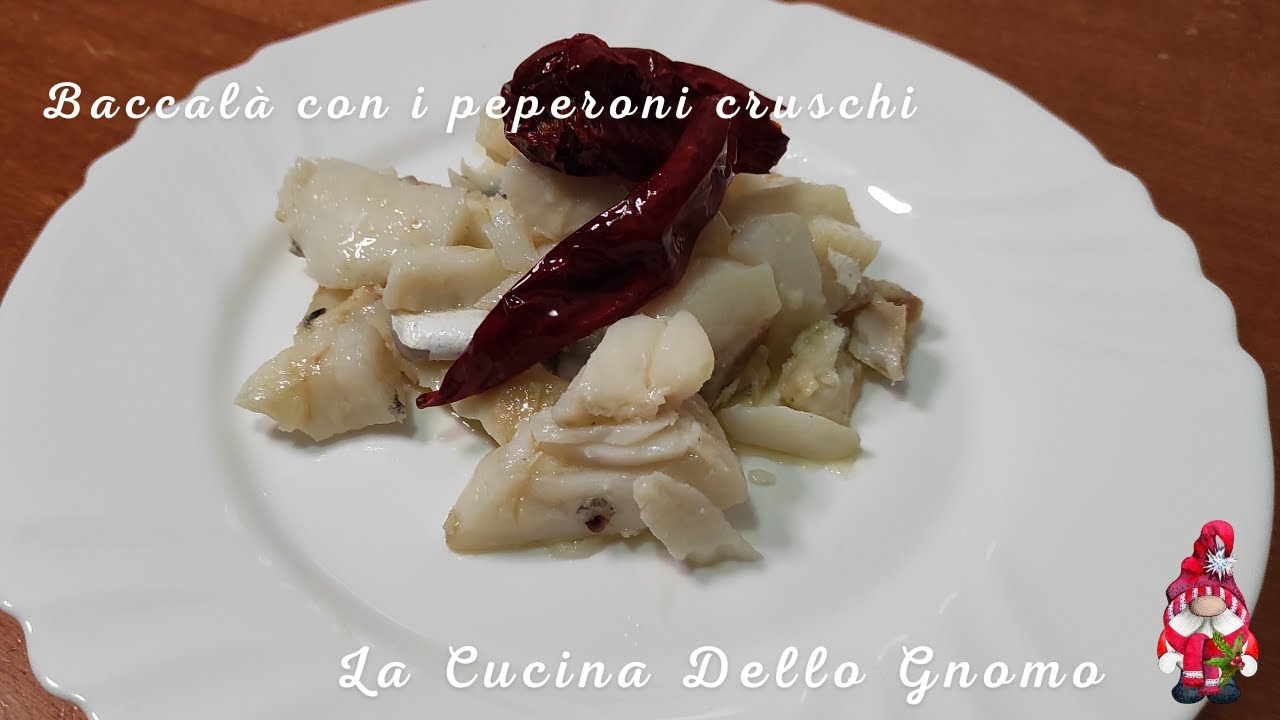 Baccalà e peperoni cruschi (ricetta tradizionle)