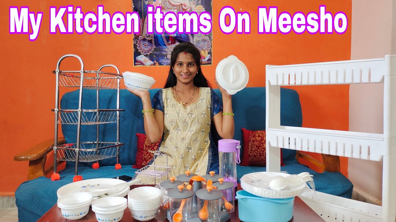 My kitchen items on meesho Santhoshivarma Bavamardhalu Kitchen