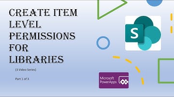 Setting Up Item Level Permissions for Library Step By Step Part 1