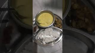 आज का स्पेशल लंच कढ़ी चावल आलू की सूखी सब्जी लाल मिर्च का अचारshot recipe like and subscribe