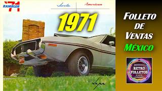 1971 V.a.m. Rambler Javelin Y American - Folleto De Ventas