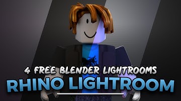Rhino Lightroom V1 | 4 FREE Blender 3.6+ Lightrooms for Roblox GFX