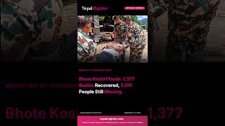 13,656 Rescued in Nepal Flood Response
