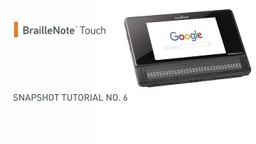 BrailleNote Touch snapshot tutorial No.6: Connecting to WiFi