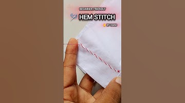 Perfect Hem Stitch by Hand 🧵 | Easy Sewing Tip ✅