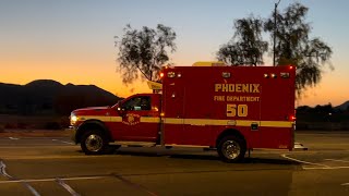 Phoenix Fd. Ladder Tender And Rescue 50 Responding