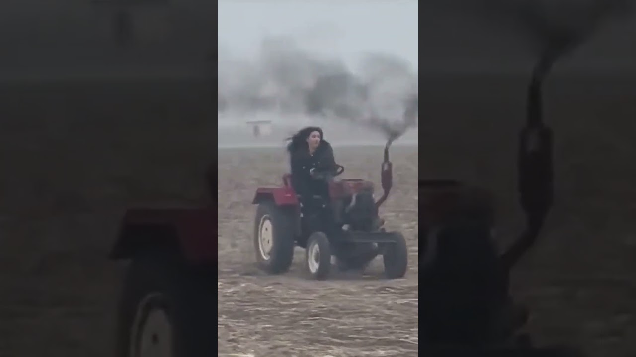 Lady Tractor driver 