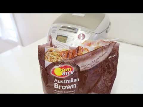 How to cook brown rice in rice cooker(medium grain)