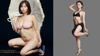グラドル和地つかさ、-10.8kg！膨れたお腹からスタイリッシュなボディラインへ／RIZAP CM