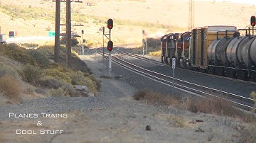 2011, BNSF freight train east of Tehachapi, California
