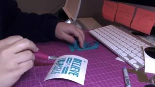beginner tutorial  silhouette cameo  cut and apply vinyl decal