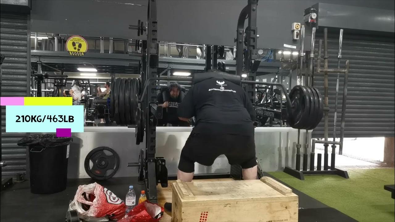 Safety Bar Box Squats up to 507lb and Trap Bar Deadlifts up to 728lb